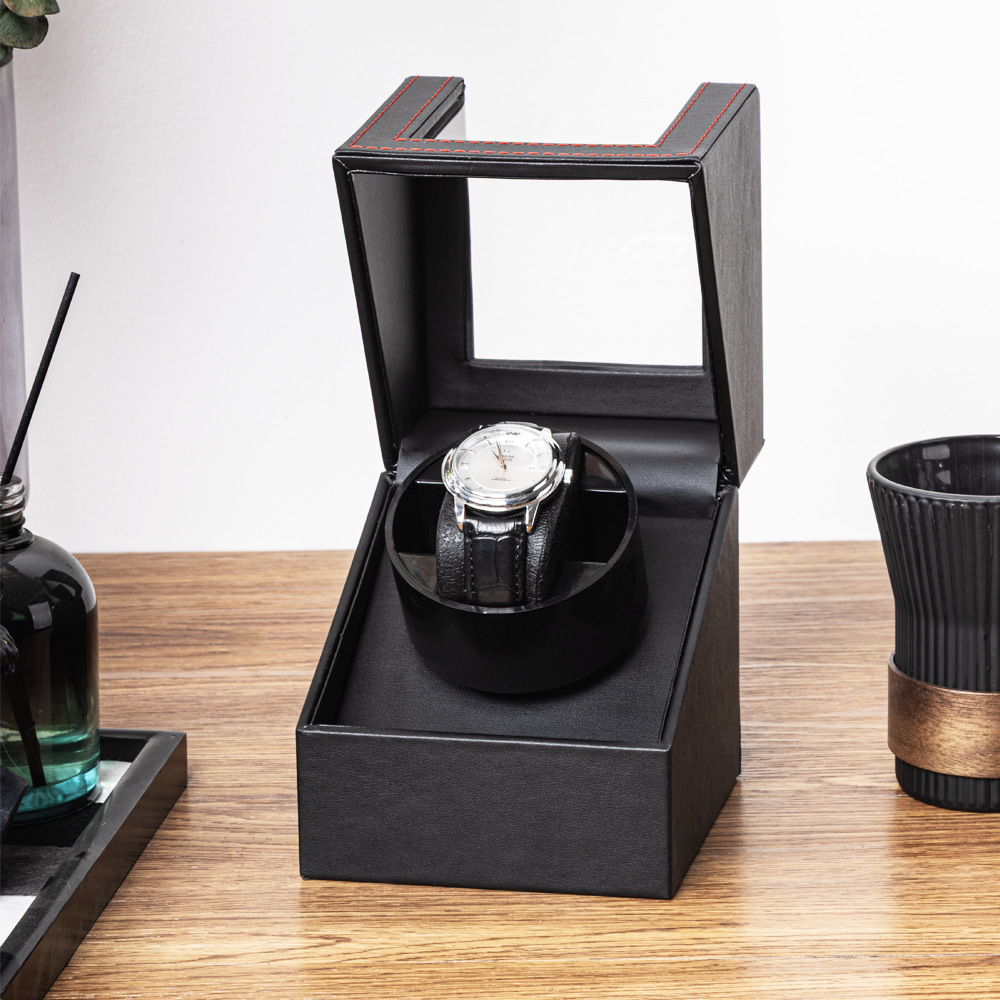 Electric Watch Winder for Automatic Watches – Quiet Operation, Adjustable Rotation Settings, Dustproof Storage