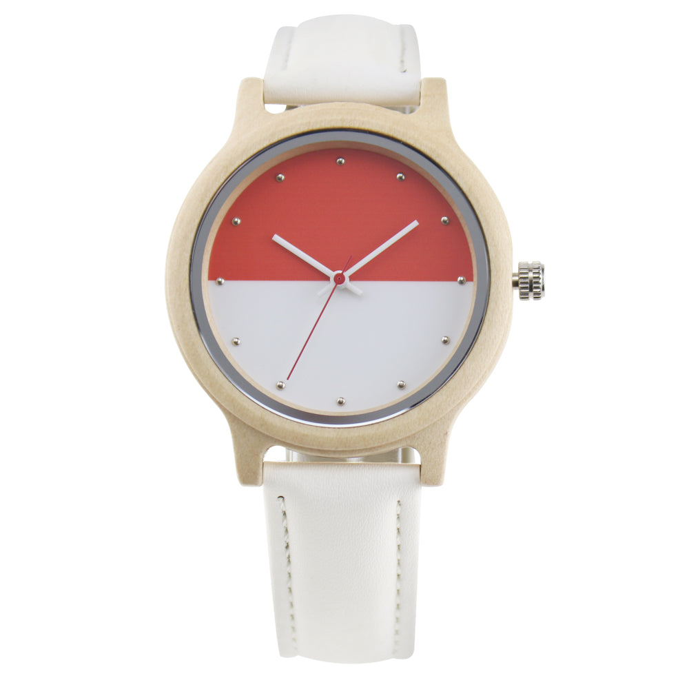 couple wood watch | quartz watch wood with genuine leather | pair watch for men and women-BUNNYKACHU
