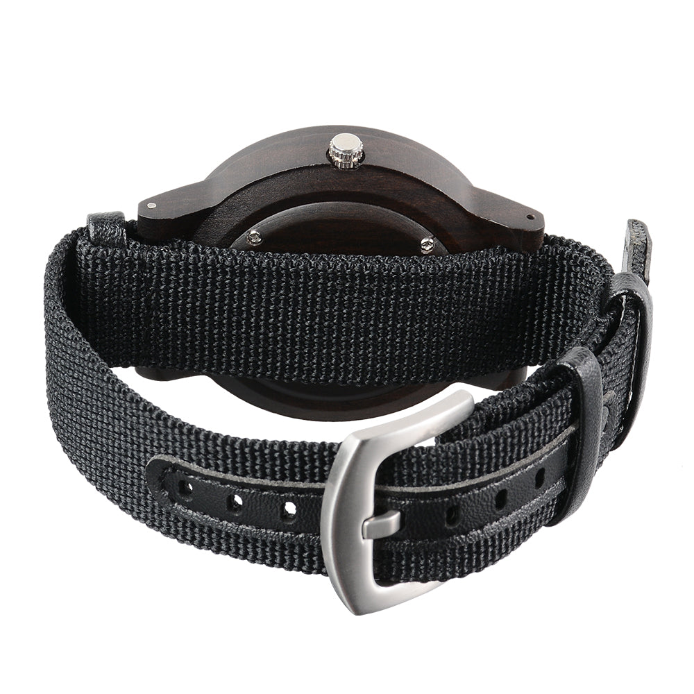 New Design Terminal Hot Sale Quartz Movement Spot Multifunctional Wooden Watch-BUNNYKACHU