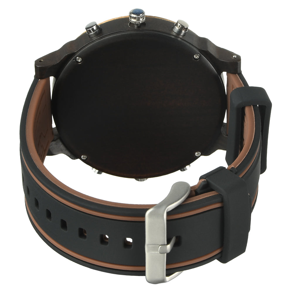 Hot selling men's giant watches trend multi-functional beautiful big dial wooden watch-BUNNYKACHU