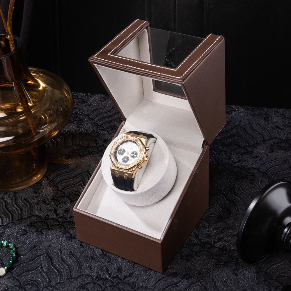 Automatic Watch Winder for Mechanical Watches – Quiet Motor Display Case