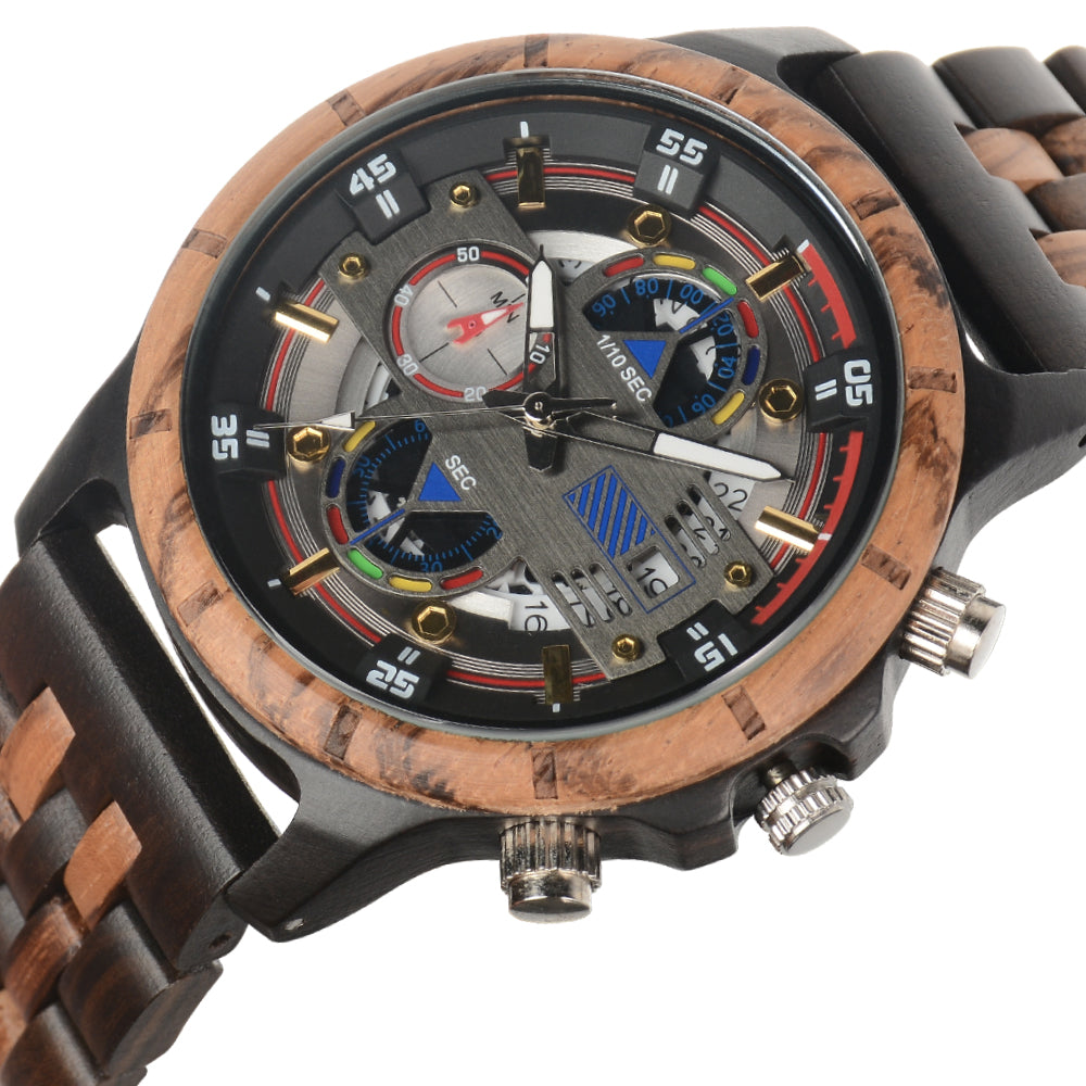 Ebony men's watch-BUNNYKACHU