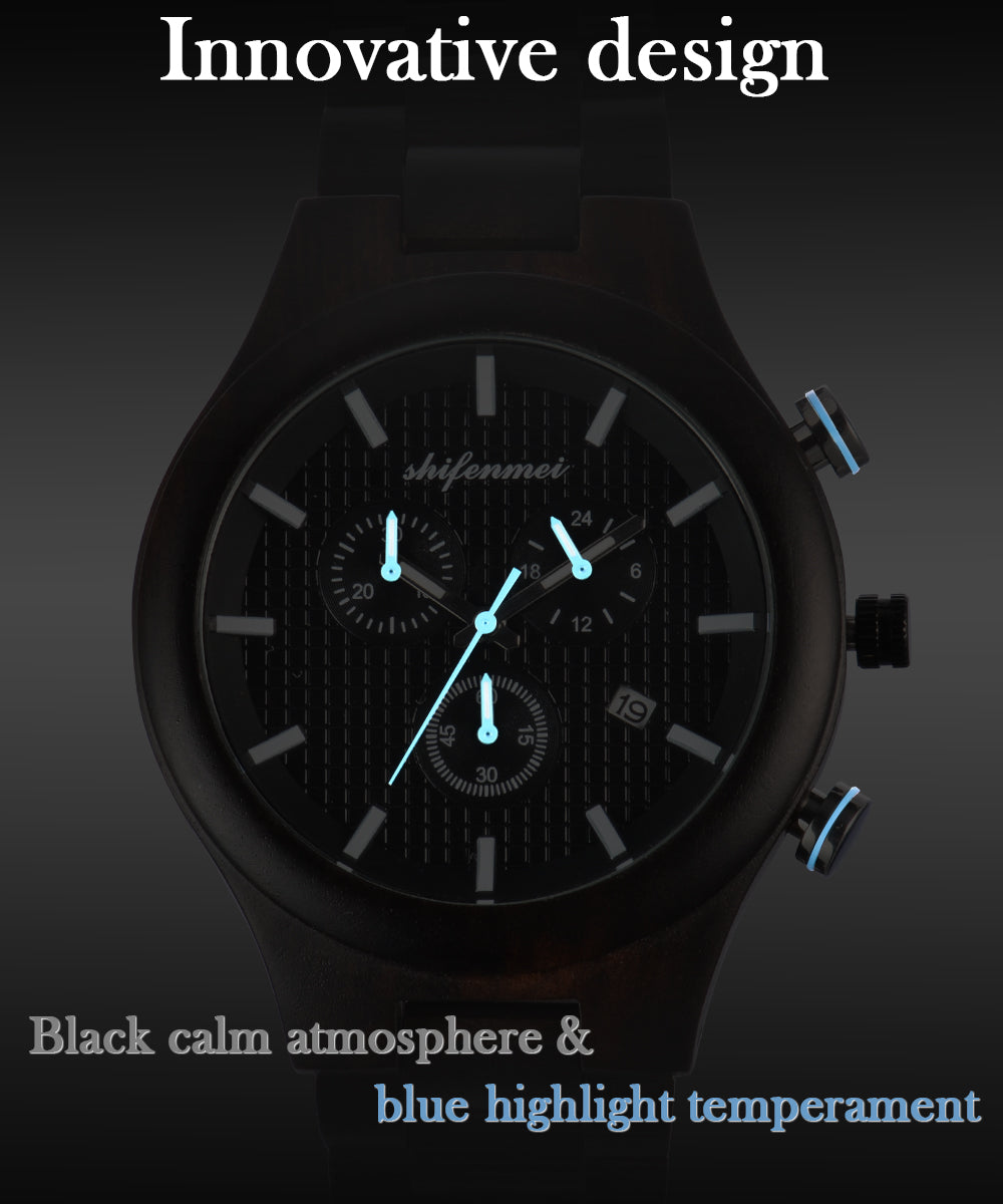 Wooden Watch Fashionable Men's Quartz Watch-BUNNYKACHU