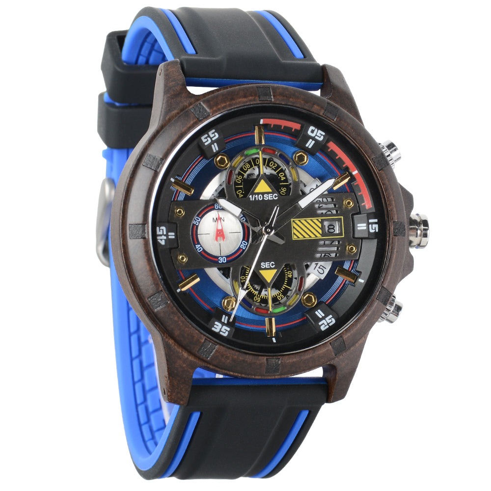 Men's Wooden Strap Watch-BUNNYKACHU