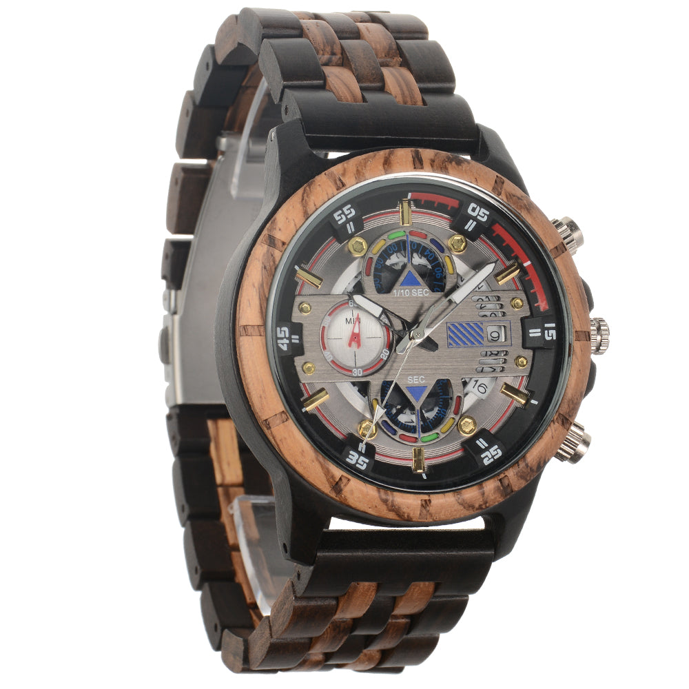 Ebony men's watch-BUNNYKACHU