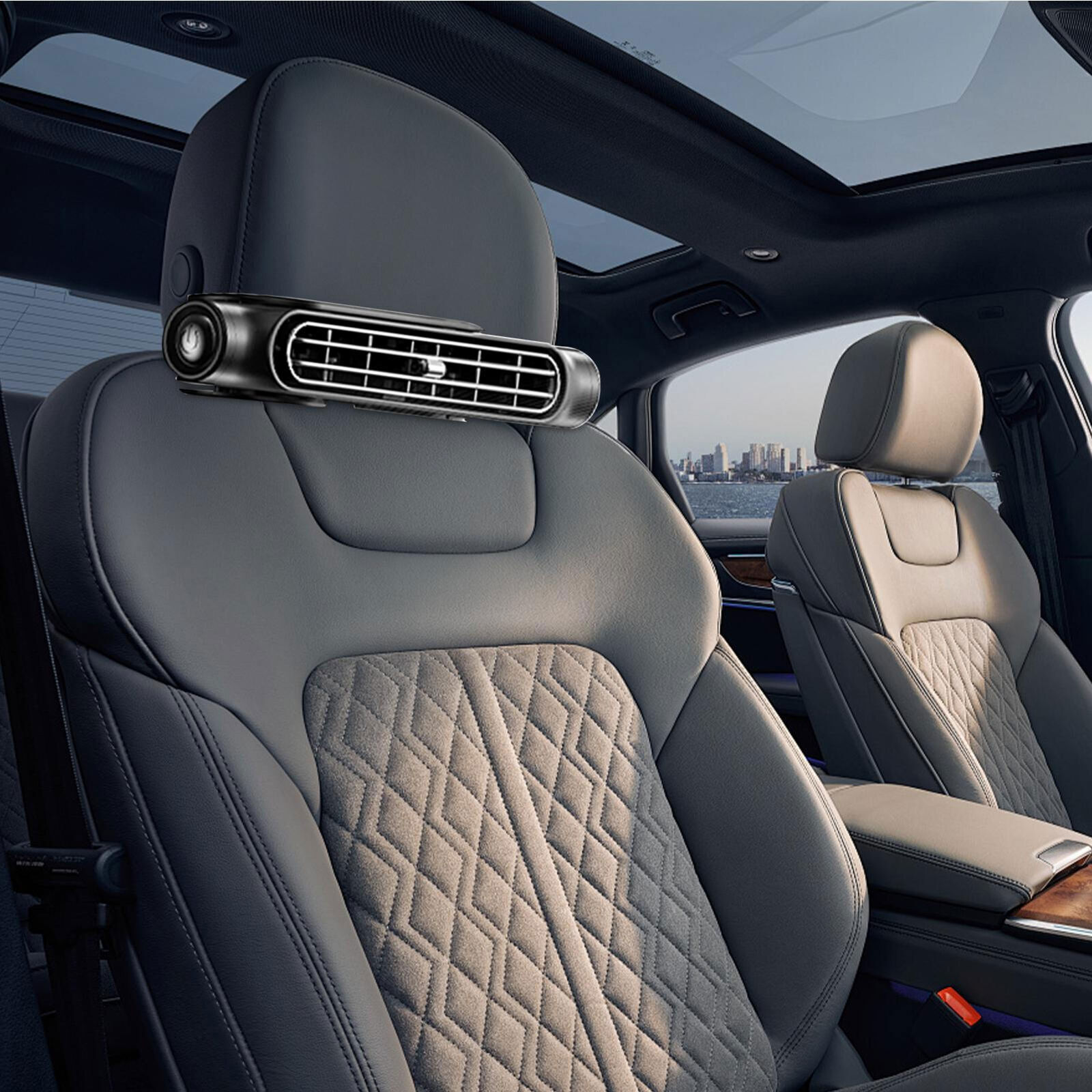 2026Ultra-Thin Car Seat Cooling Fan – 3-Speed USB Quiet Fan for Back Seat Comfort