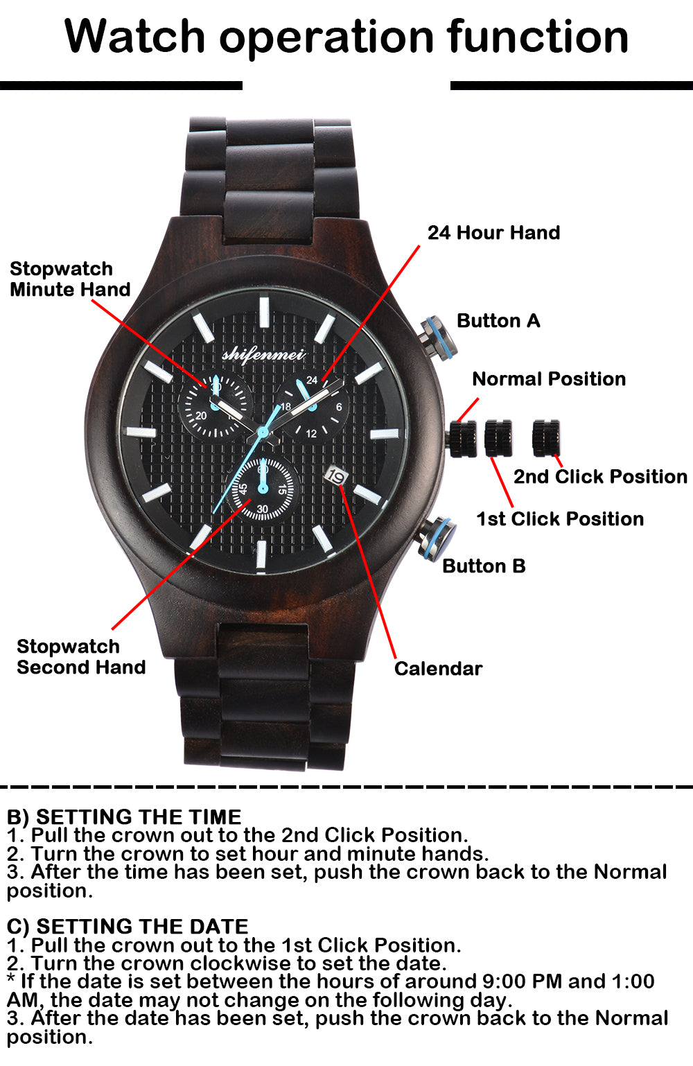 Wooden Watch Fashionable Men's Quartz Watch-BUNNYKACHU