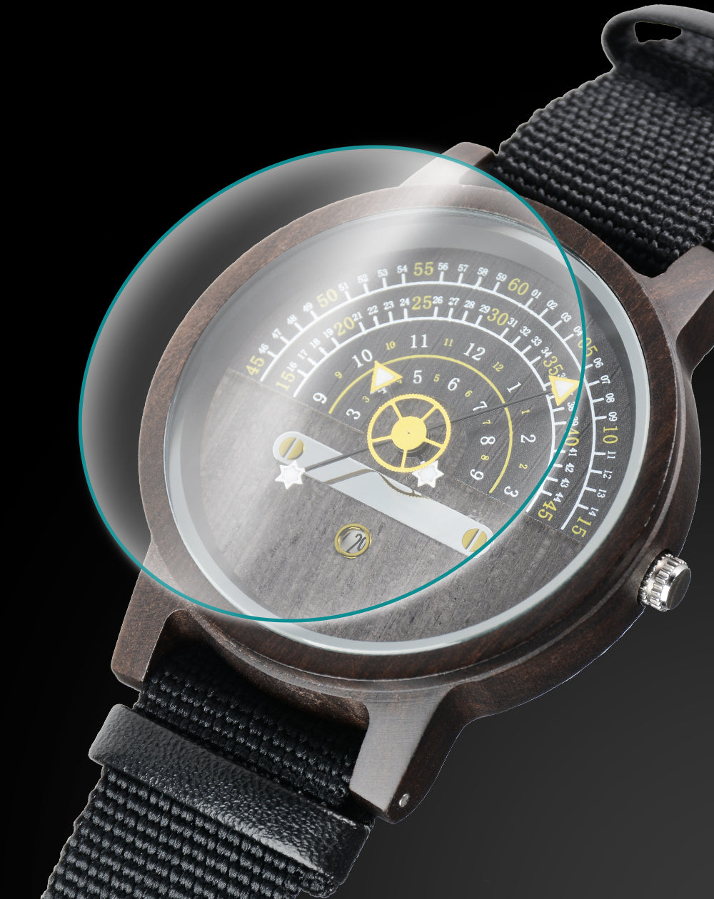 New Design Terminal Hot Sale Quartz Movement Spot Multifunctional Wooden Watch-BUNNYKACHU