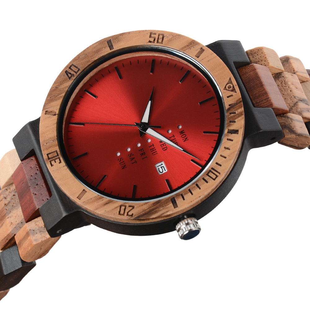 Creative OEM Wooden Watch Men's Fashion Bamboo Watch-BUNNYKACHU