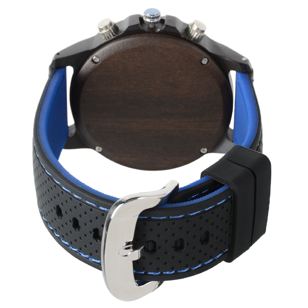 Klassiska herrklockor Pilotfunktion Luminous Quartz Watch Gift Ebony-BUNNYKACHU