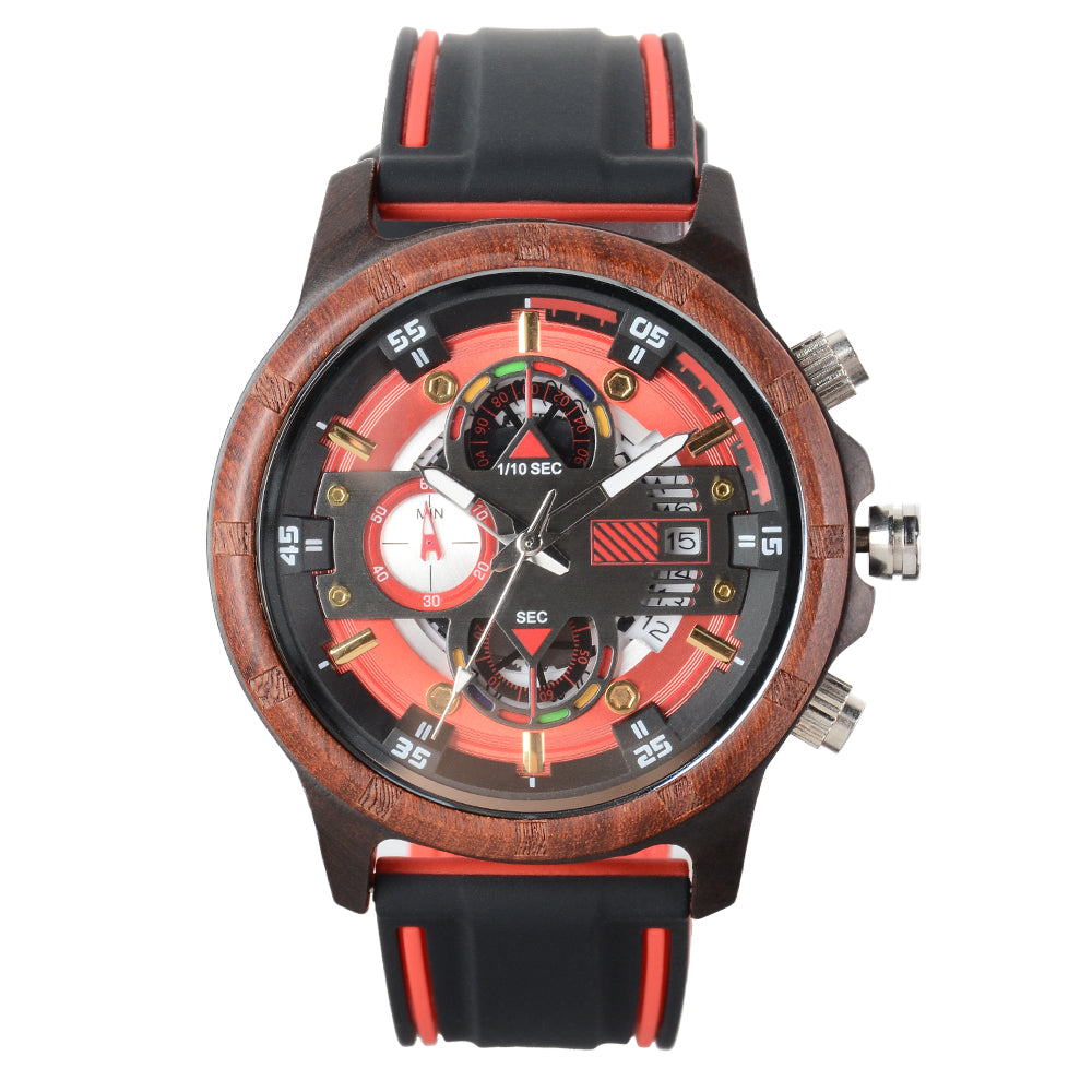 Men's Wooden Strap Watch-BUNNYKACHU