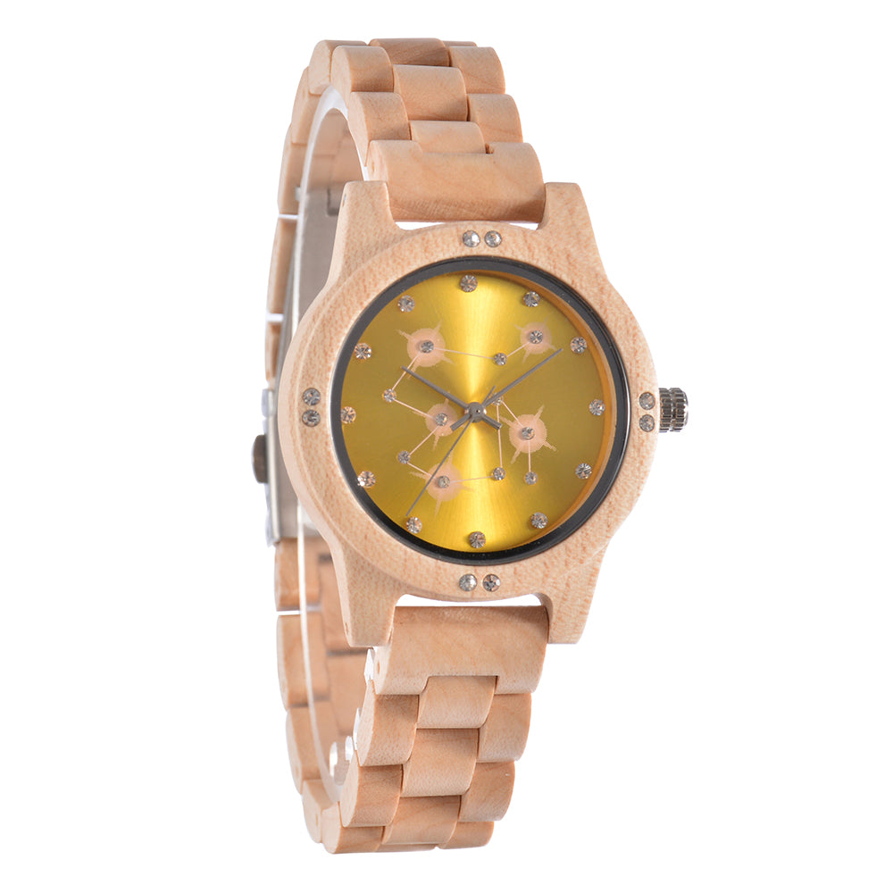 New style wooden watch ladies quartz-BUNNYKACHU