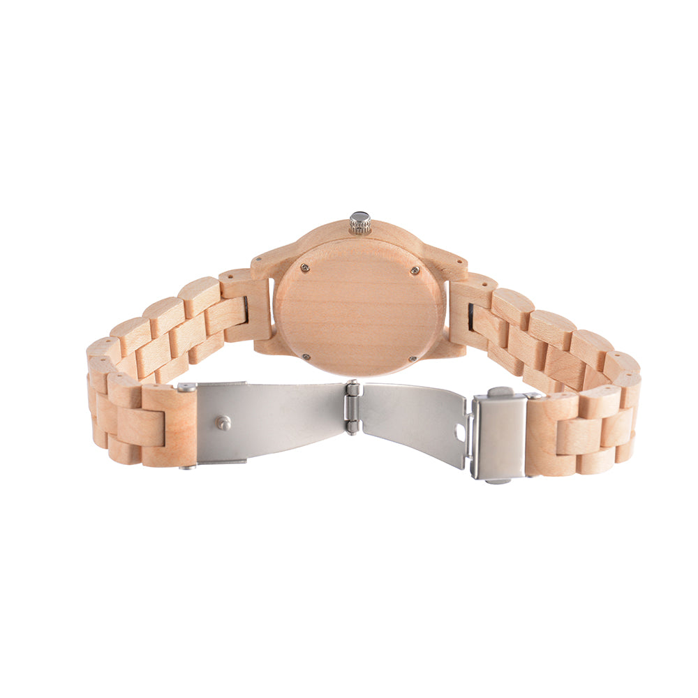 New style wooden watch ladies quartz-BUNNYKACHU