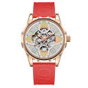 Rose Red 4 Leaf Clover Watch