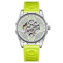 Silver Green 4 Leaf Clover Watch