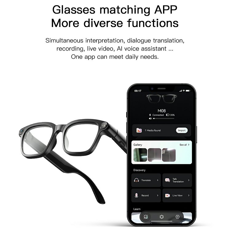 NWNENF® Smart AI Glasses with Camera