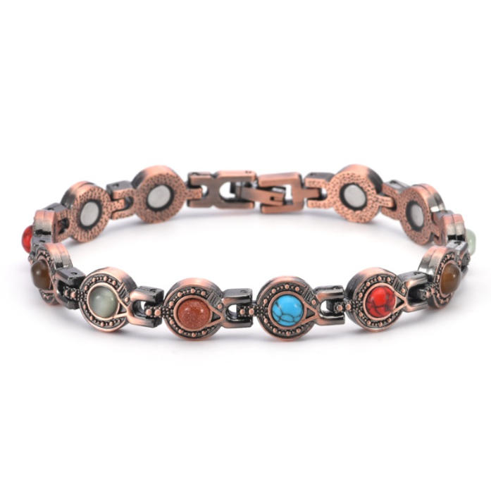 👉 Best-Selling Copper Energy Bracelet with Natural Stones & Magnetic Balance Elements
