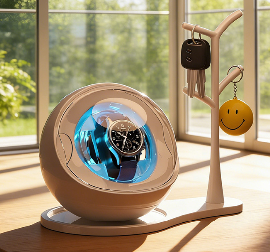 Space Capsule Rotating 1 Slot Automatic Watch Winder
