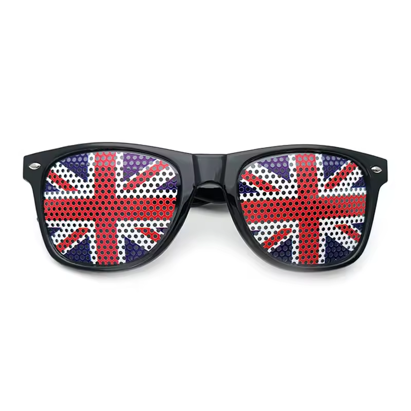 Hot Selling 2026 Football Fan Gear – National Flag Sunglasses & Cheer Stickers (All Countries Available)