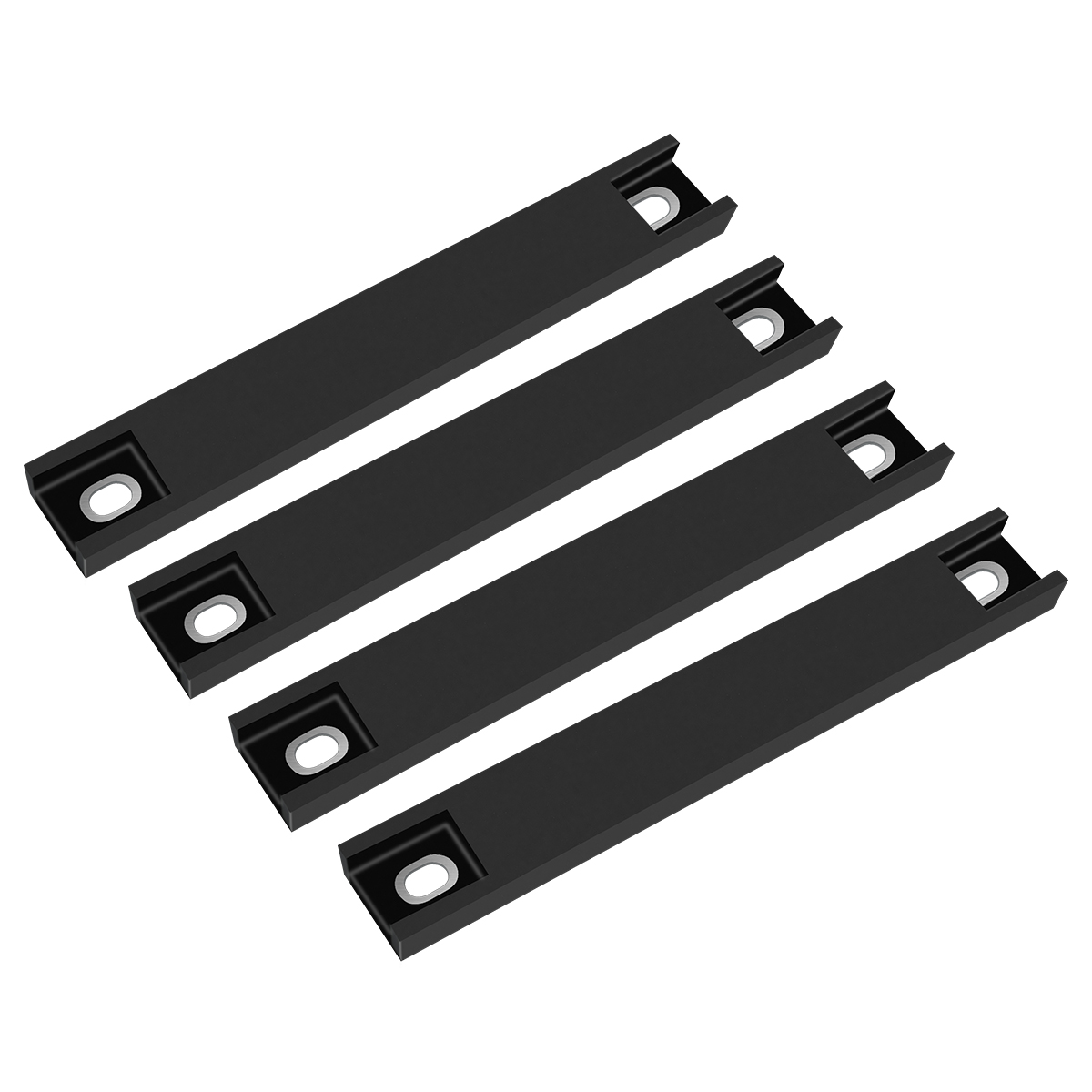 4 Pack License Plate Magnet, Premium Rubber Coated Magnetic License Plate Holder, Black Dealership Demo Tag Test Drives Temp Holder for Car Dealer Magnet License Plate, No Scratch for Car