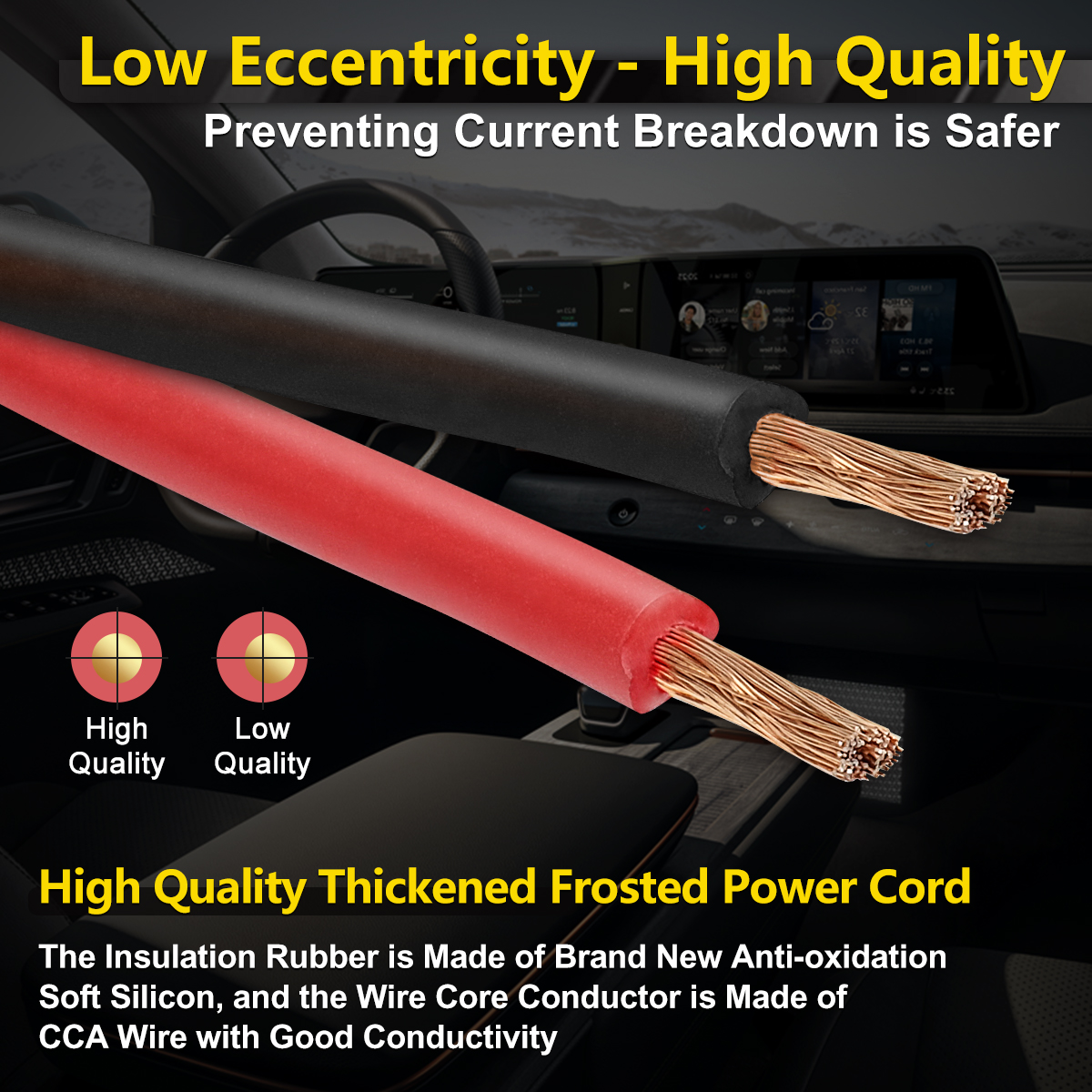 8 Gauge AMP Wiring Kit, 8 AWG Amplifier Car Audio Install Kit, Car Subwoofer Cable, Connection for Subwoofer & Speaker, with Power Ground Cable, RCA, Remote, Fuse Holder, Terminals