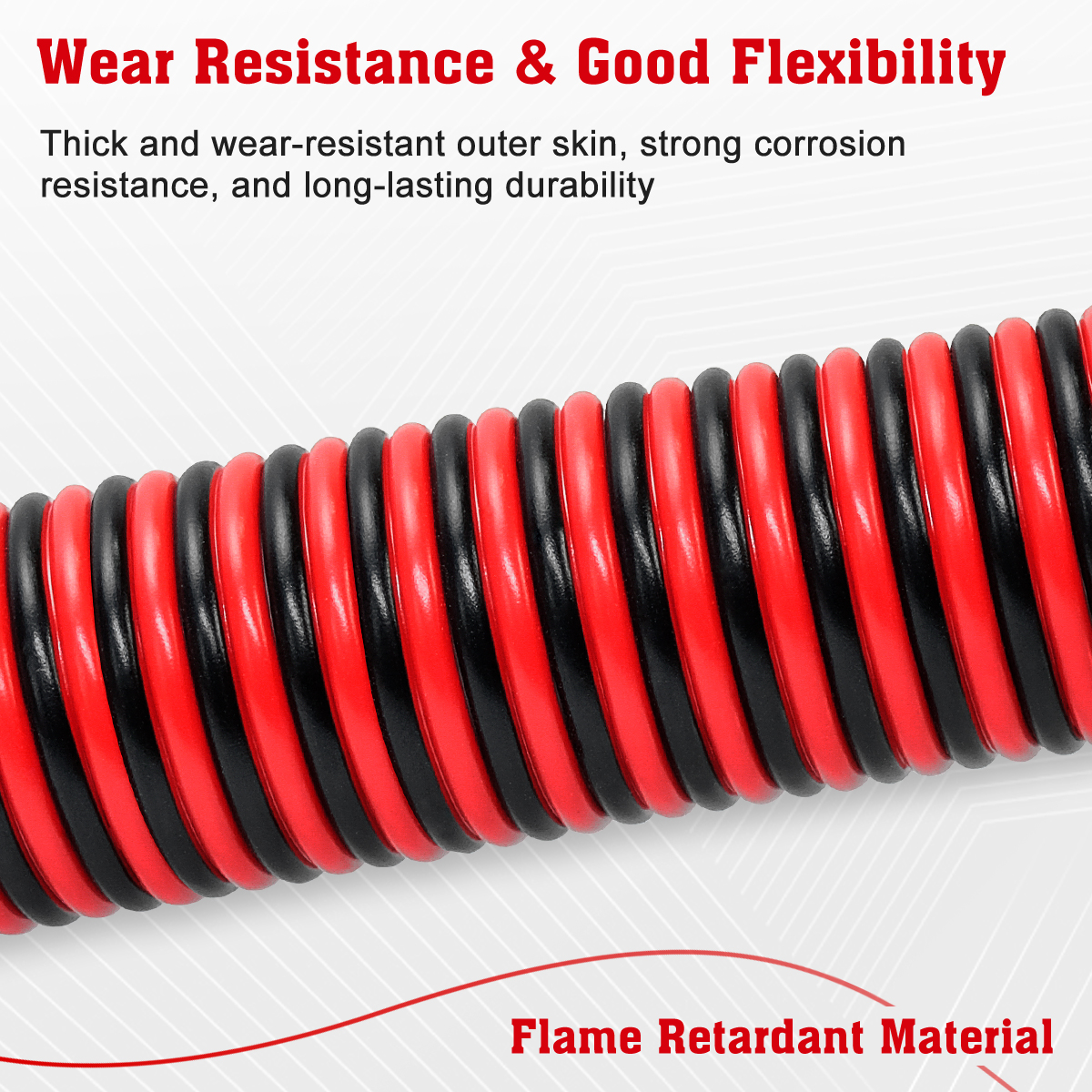 12 Gauge CCA Wire, 50FT [Black 25FT+ Red 25FT] Automotive 2 Core Cable, Car Audio Battery Electrical Cord With PVC Jacket for Light RV Amp Speaker 12V 24V DC