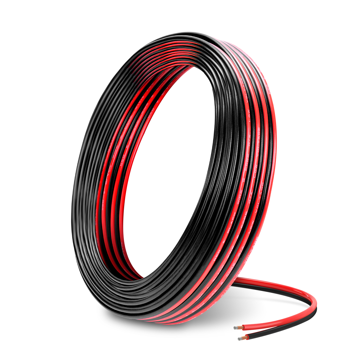 14 AWG CCA Wire Cable, 100FT [Black 50FT+ Red 50FT] CCA Automotive Electrical Wire, 2Pin Black and Red Car Audio Battery Cable PVC Jacket Cord for Light RV Car Speaker 12V 24V DC Cable Welding Wire