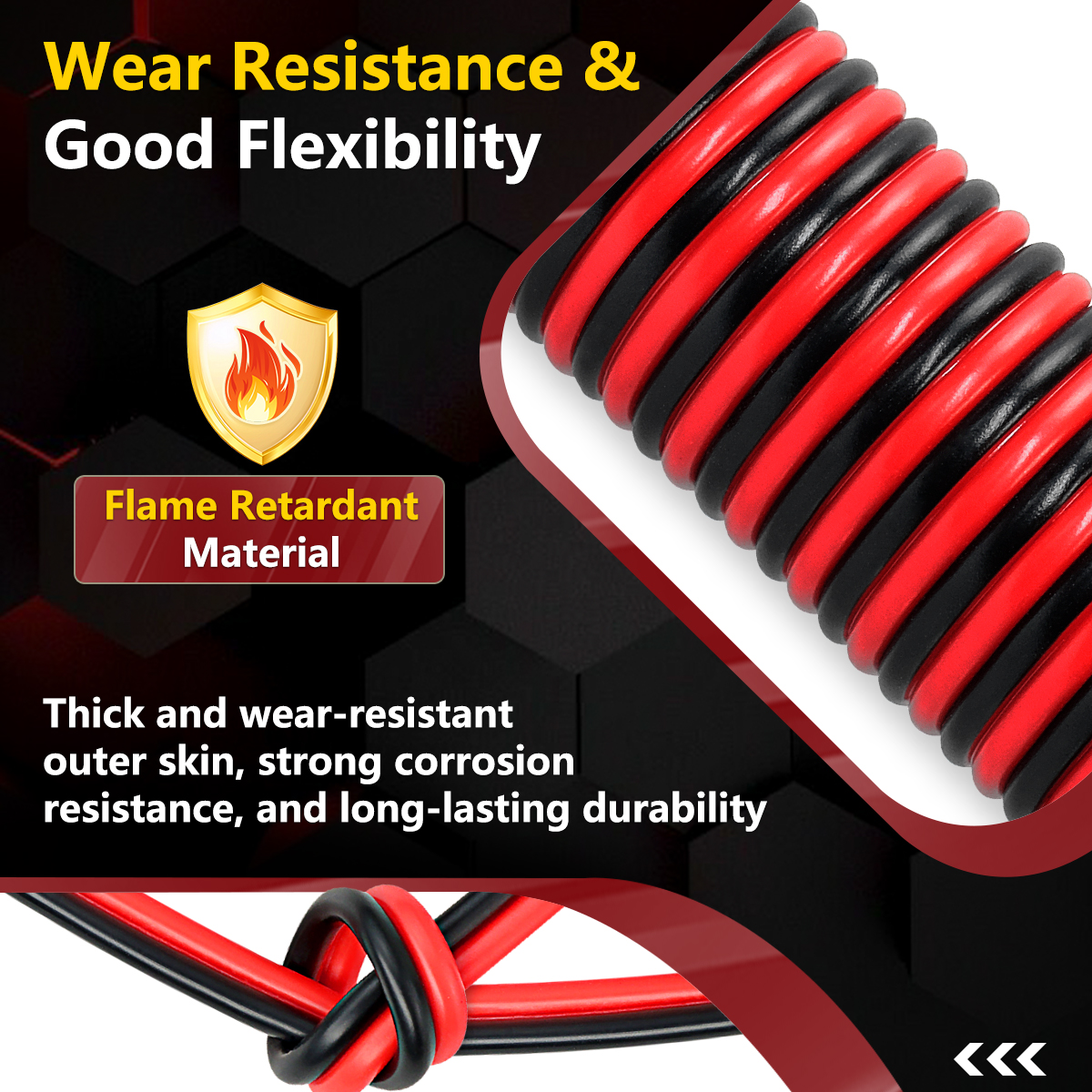 16 Gauge PVC Wire, 100FT Red Black 2 Conductors Automotive CCA, Car Battery Cable, Power/Ground, Welding, Audio Speaker Amp, RC, DC 12V 24V