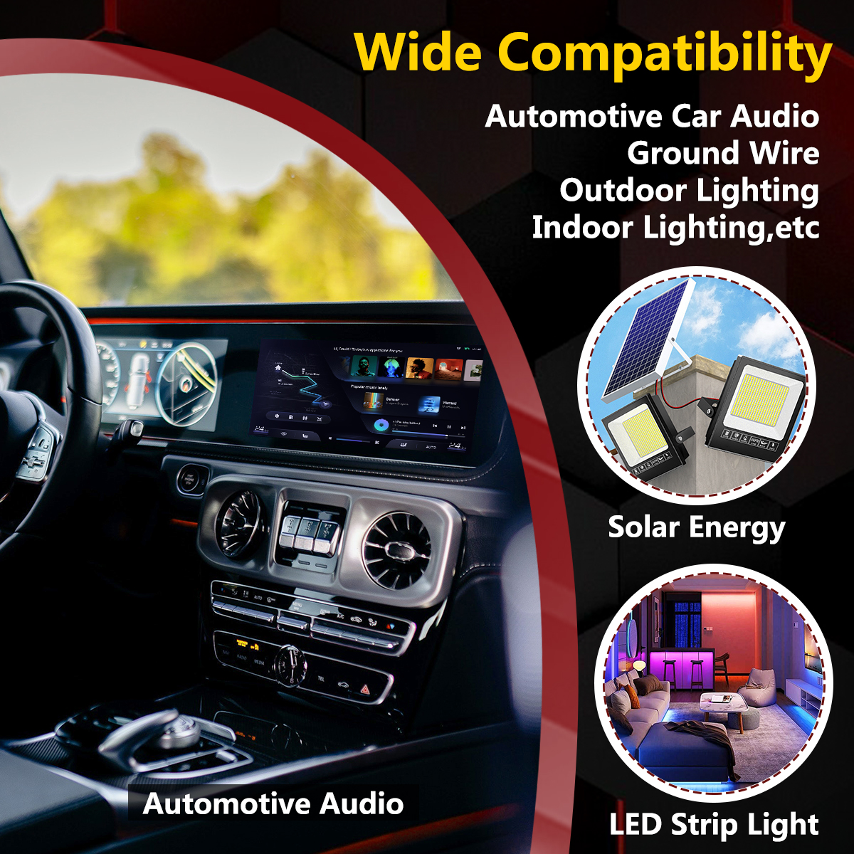 16 Gauge PVC Wire, 100FT Red Black 2 Conductors Automotive CCA, Car Battery Cable, Power/Ground, Welding, Audio Speaker Amp, RC, DC 12V 24V