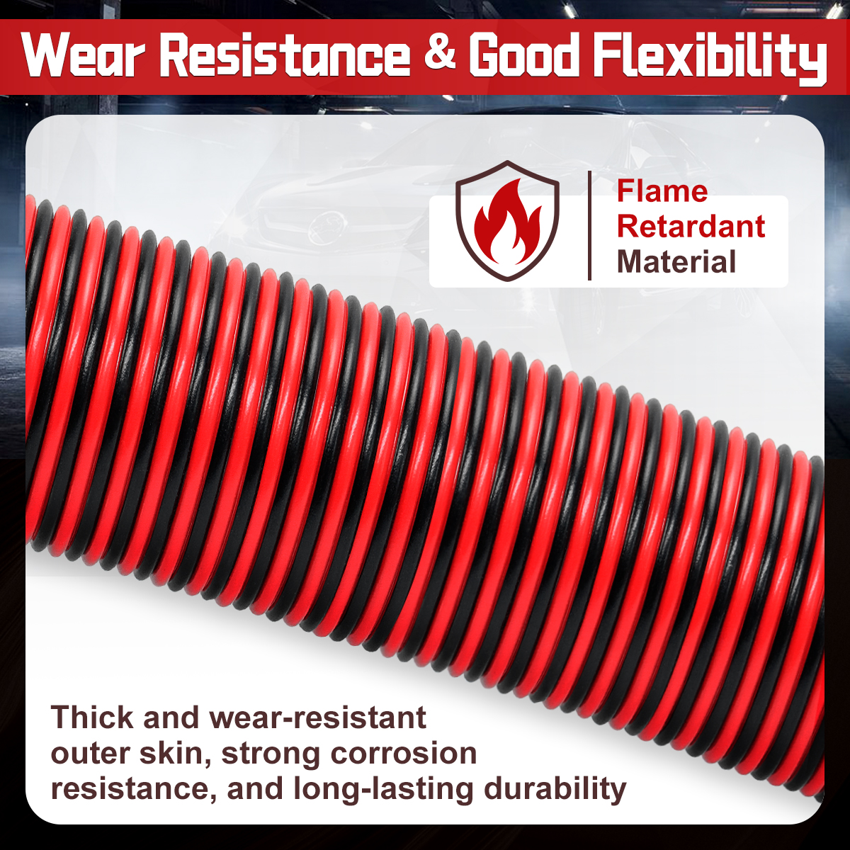 18 Gauge Electrical Wire Cable 100FT, Flexible Red Black 2 Conductors Automotive CCA Wire, 18 AWG 2 Cord Low Voltage Extension Wire Cable for Strip Light Speaker DC 12V