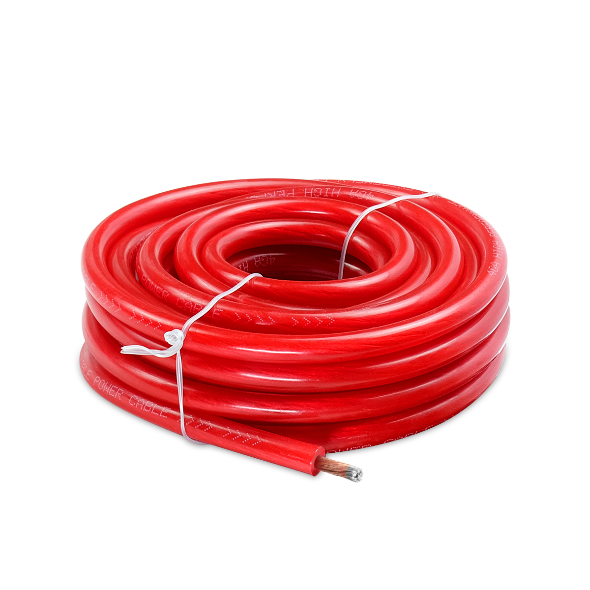 4 Gauge Automotive Wire, 25FT 12V Red Color Power Cable for Car Audio, Battery, Electrical Systems, Heavy Duty Flexible Silicon Copper Clad Aluminum (CCA) Wire Power/Ground Wiring for RV RC Car