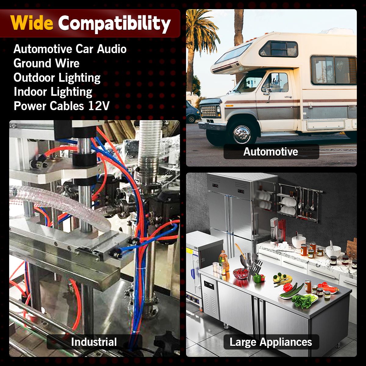 4 Gauge Automotive Wire, 25FT 12V Red Color Power Cable for Car Audio, Battery, Electrical Systems, Heavy Duty Flexible Silicon Copper Clad Aluminum (CCA) Wire Power/Ground Wiring for RV RC Car