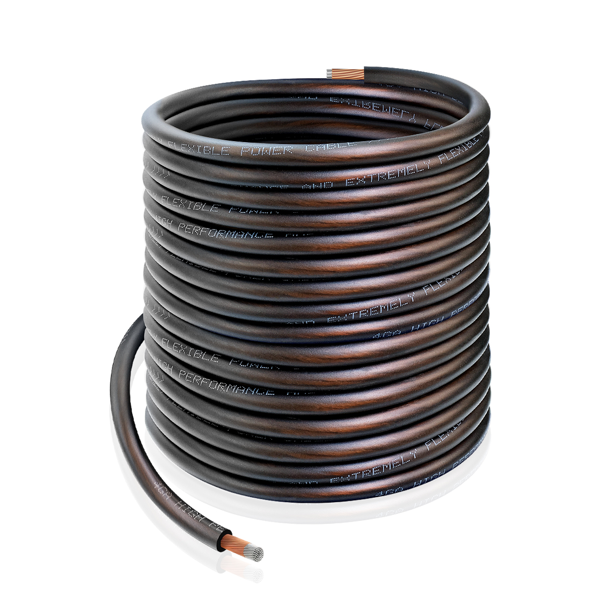 4 Ga Automotive Wire, Heavy Duty 12V 25FT Black Power Cable for Car Audio, Battery Marine Electrical Wiring, Flexible Silicon Insulated Copper Clad Aluminum (CCA) automotive wire for Amp RV RC Car