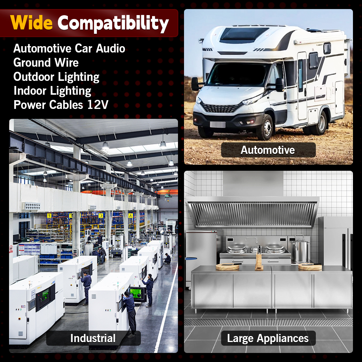 8 AWG Black Car Amp Wire 25FT, 12V Silicon CCA Power Cable for Car Audio Amplifiers, Power Battery Automotive Electrical Wire Flexible Durable 8 Gauge Electrical Wire for Amp Speaker RV