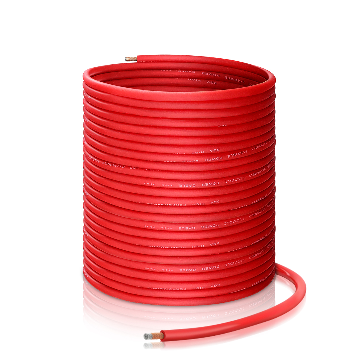 8 Gauge CCA Wire Silicon Red 50FT, 12V 24V Low Voltage Electrical Wire for Car Automotive Power/Ground Battery Cable, Flexible Durable Copper Clad Aluminum (CCA) Wire for Car Audio Amp RV (50FT Red)