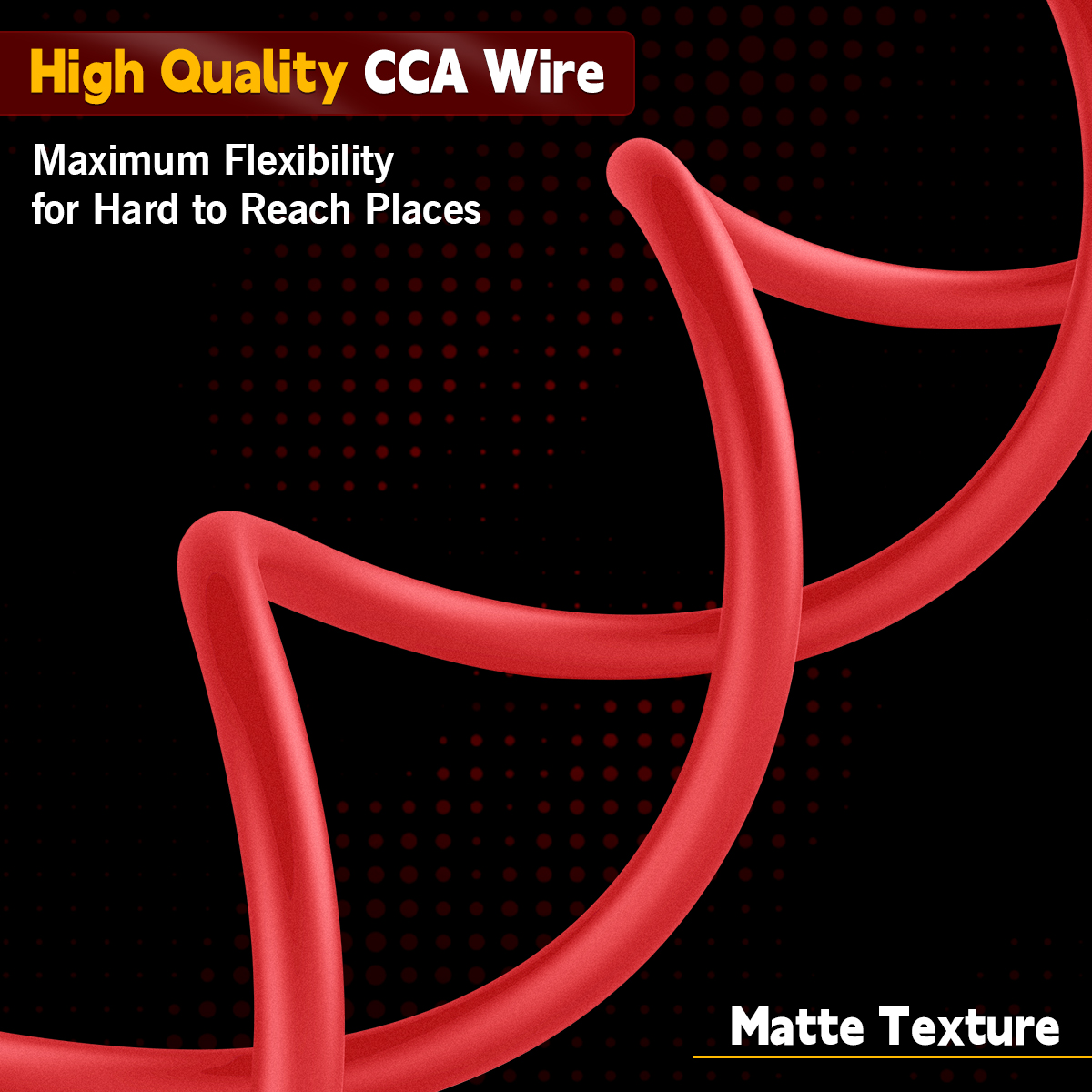 8 Gauge CCA Wire Silicon Red 50FT, 12V 24V Low Voltage Electrical Wire for Car Automotive Power/Ground Battery Cable, Flexible Durable Copper Clad Aluminum (CCA) Wire for Car Audio Amp RV (50FT Red)