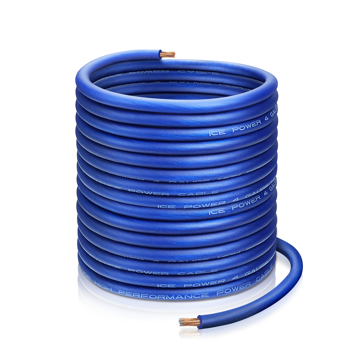 25FT Blue 4 AWG Automotive Wire Cable, Heavy Duty 12V Power Cable for Car Audio, Battery Connections, Marine Wiring, Trolling Motor, Flexible Durable Silicon Copper Clad Aluminum (CCA) Wire RV RC