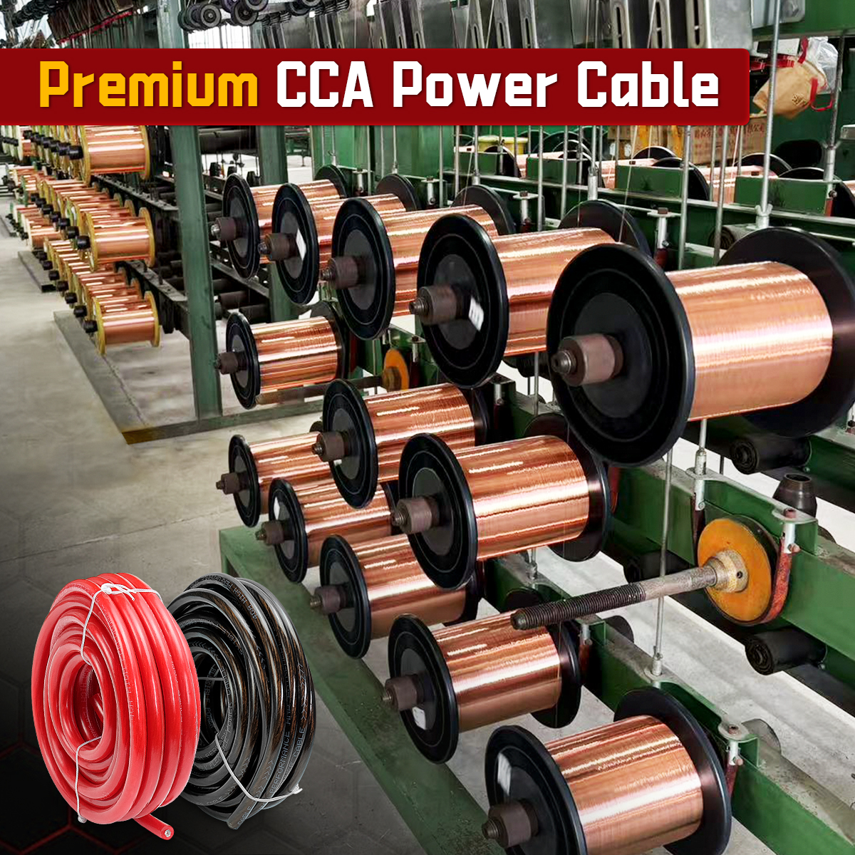 4 Gauge automotive wire, Silicon Soft (16ft Black+16ft Red) CCA Wire Car Audio Battery Cable, 4AWG Power/Ground Welding Cable Electrical Wire for Audio RV RC Trailer Repair Speaker Amp 12V