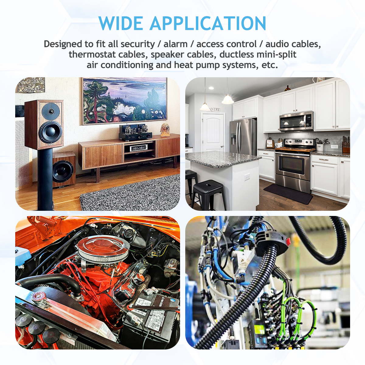 14 Gauge Electrical Wire, 100FT 14 AWG 2 Conductor Wire, Flexible CCA Stranded PVC 14/2 Cord Cable Wire for Automotive Wiring, Marine, LED Strips, Solar, RV, Lighting Battery Cable 12V 24V 31m