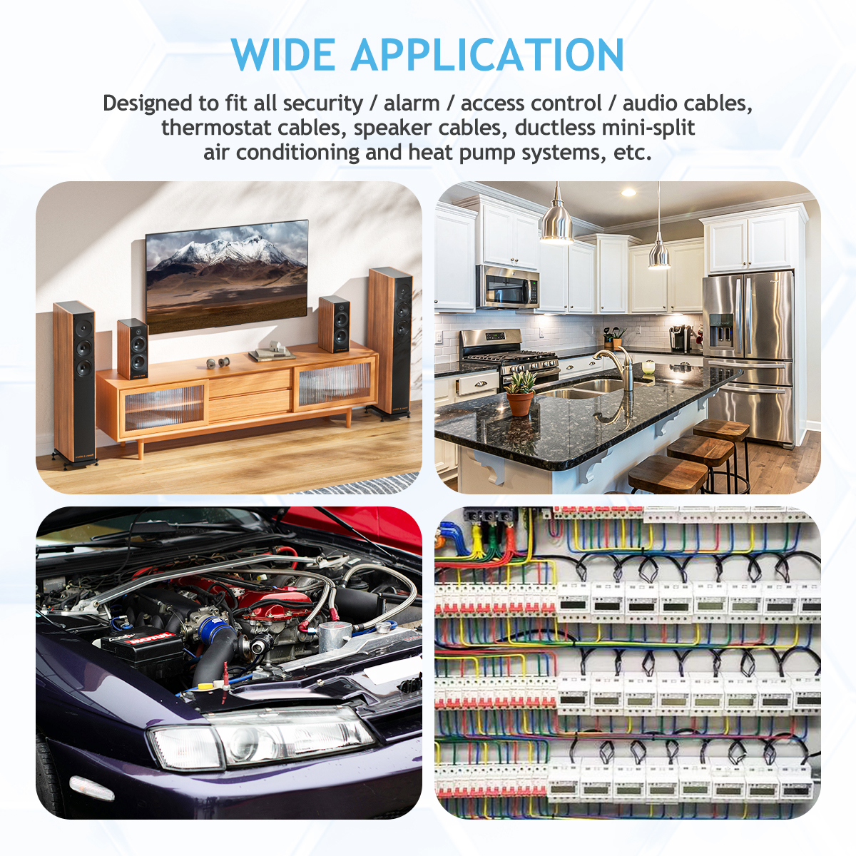 16 Gauge 2 Conductor CCA Wire, 100FT Copper Clad Aluminium Copper Electrical Wire with Flexible PVC Insulation for 12V Use for Automotive, Battery, Marine, Landscape Lighting, Trailer, Speaker