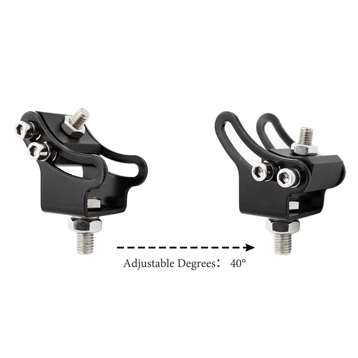 WOWLED 2 x Slide Mounting Bracket for LED Work Light Bar - Adjustable Lower Slidable Mount for Offroad, 4x4, ATV, UTE, Truck, Car, 4WD