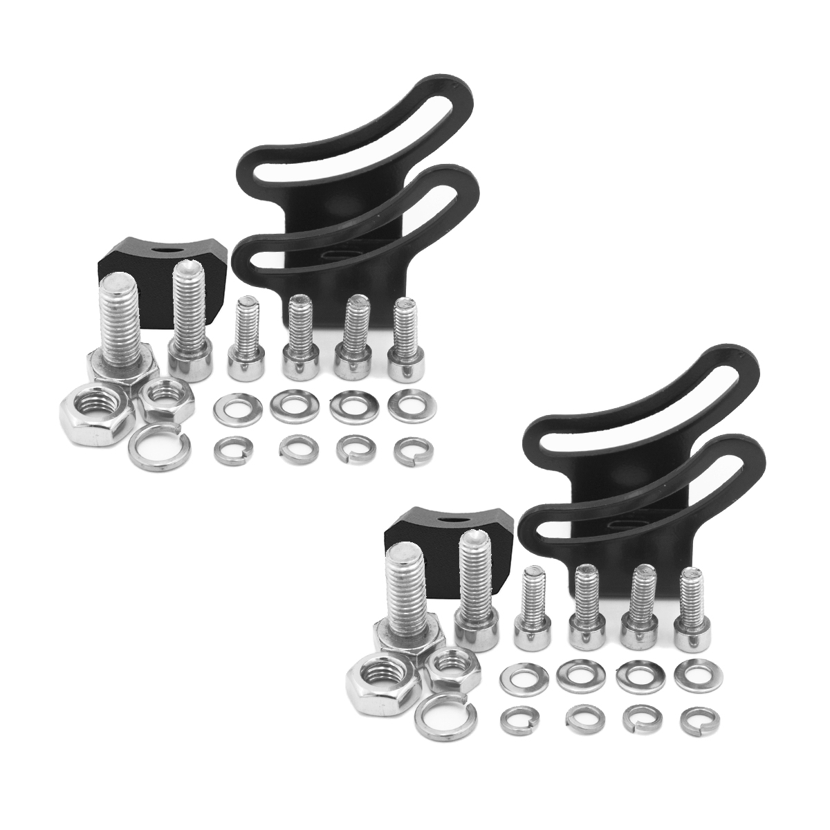 WOWLED 2 x Slide Mounting Bracket for LED Work Light Bar - Adjustable Lower Slidable Mount for Offroad, 4x4, ATV, UTE, Truck, Car, 4WD