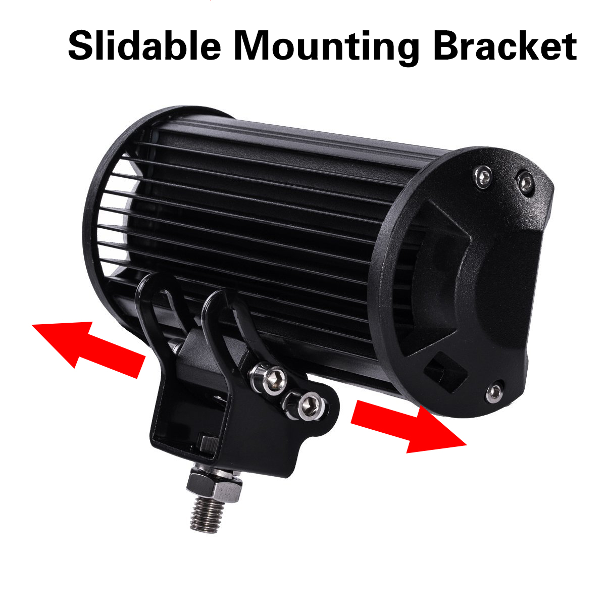 WOWLED 2 x Slide Mounting Bracket for LED Work Light Bar - Adjustable Lower Slidable Mount for Offroad, 4x4, ATV, UTE, Truck, Car, 4WD
