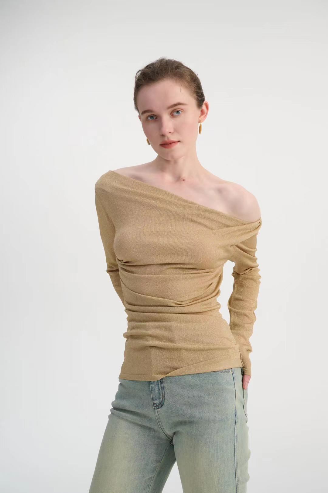 Asymmetric Off-Shoulder Top