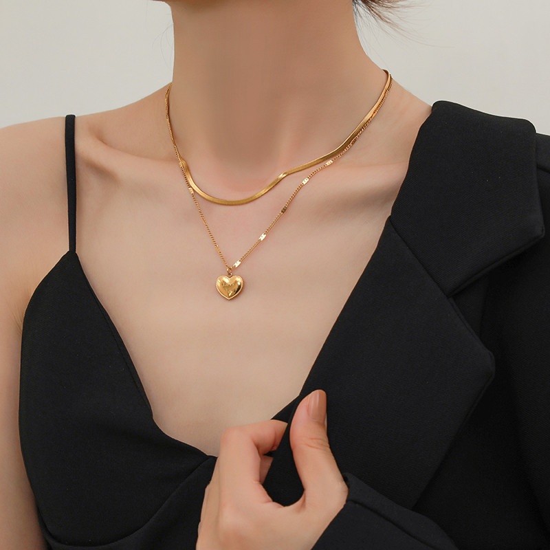 Simple Double layered Love Necklace for Women