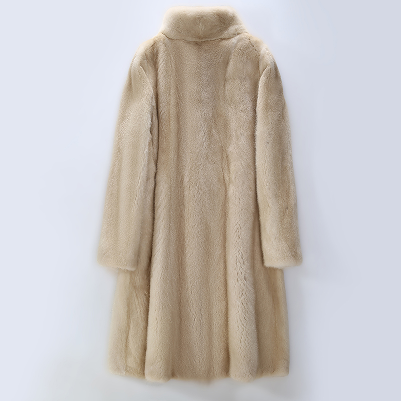 100% imported mink fur coat from Denmark, medium to long fur coat