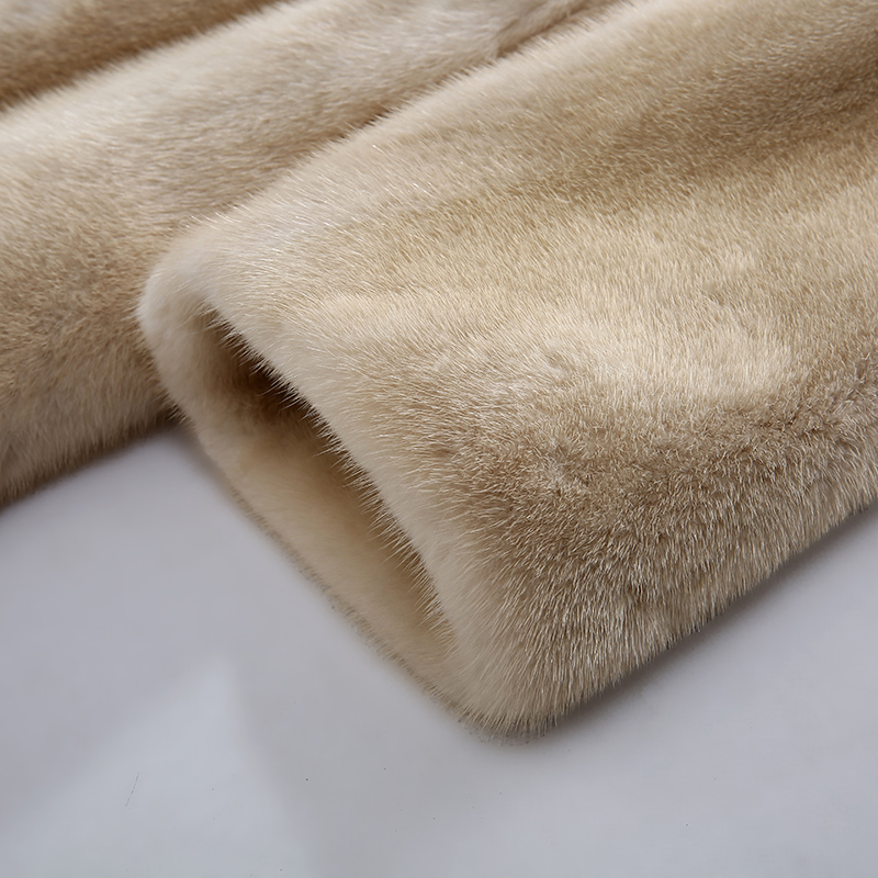 100% imported mink fur coat from Denmark, medium to long fur coat