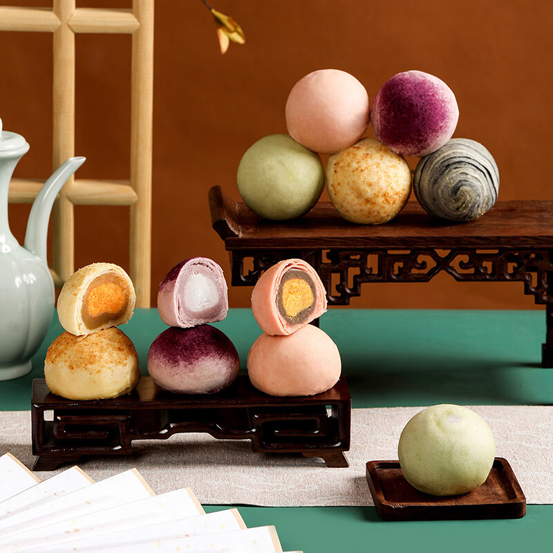 Mid-Autumn Festival Moon Cake Gift Box Soviet style Moon Cake Taoshan Cake Dim sum High grade Gift