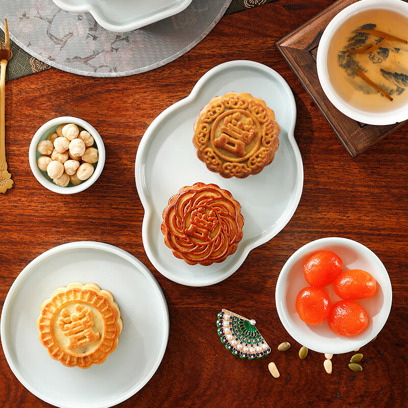 Moon cake gift box Blue and white porcelain gift box for Mid-Autumn Festival gifts