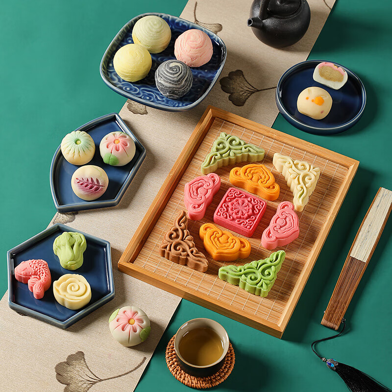 Mid-Autumn Festival Moon Cake Gift Box Soviet style Moon Cake Taoshan Cake Dim sum High grade Gift